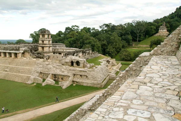 Palenque, Maya Chiapas, Mexikó város romjai — Stock Fotó