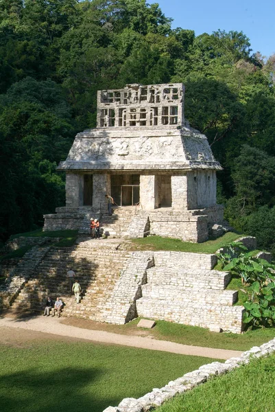 Palenque, Chiapas, Meksika için Maya şehir kalıntıları — Stok fotoğraf