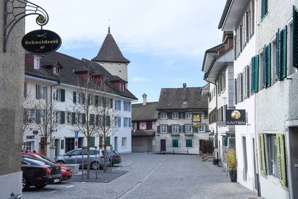 Desa Sursee di Swiss — Stok Foto