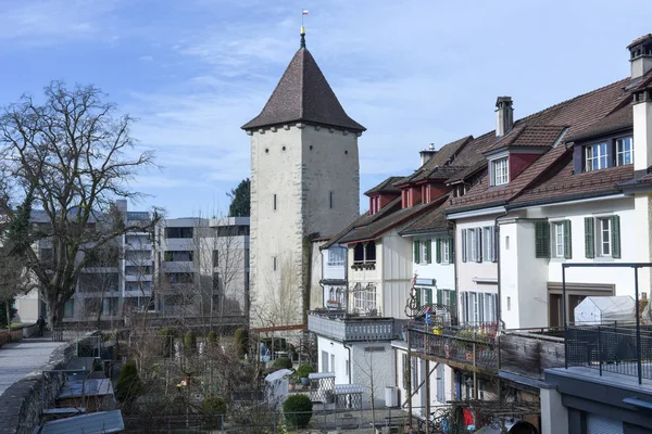 Het dorp van Sursee op Zwitserland — Stockfoto