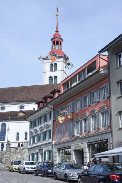 El pueblo de Sursee en Suiza — Foto de Stock