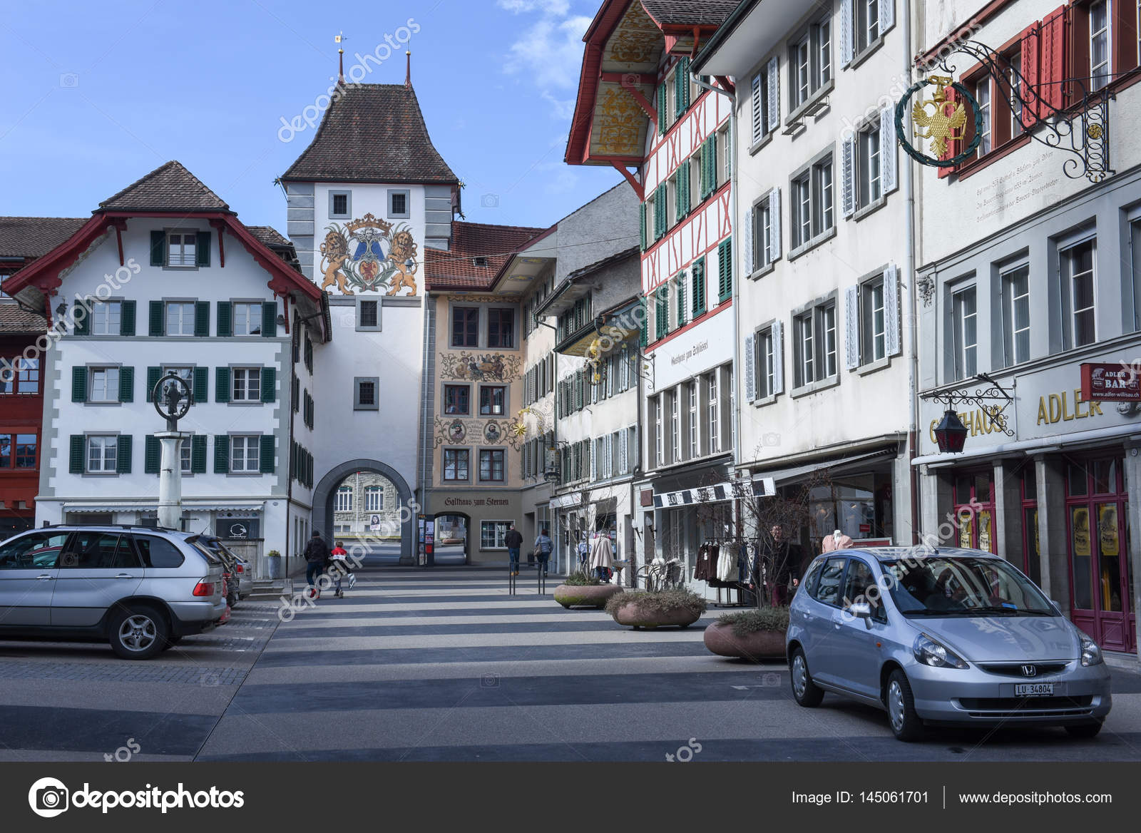 Das dorf willisau in der schweiz — Redaktionelles Stockfoto © Fotoember