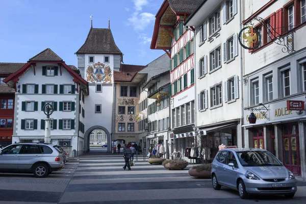 El pueblo de Willisau en Suiza — Foto de Stock