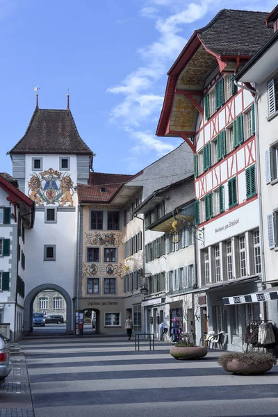 El pueblo de Willisau en Suiza — Foto de Stock