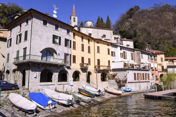 Vila de San Mamete no município de Valsolda, Itália — Fotografia de Stock