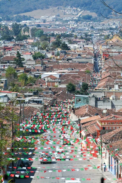 Вид с воздуха на San Cristobal de las Casas, Мексика — стоковое фото