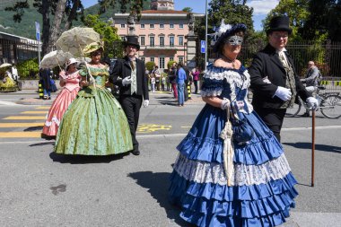 Venedik Maske dansları İsviçre Lugano ile sergilenen