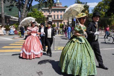 Venedik Maske dansları İsviçre Lugano ile sergilenen