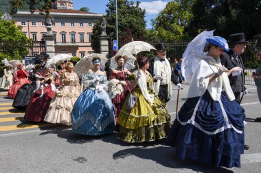 Venedik Maske dansları İsviçre Lugano ile sergilenen