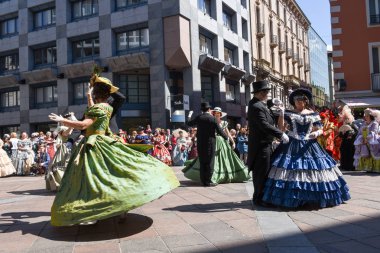 Venedik Maske dansları İsviçre Lugano ile sergilenen