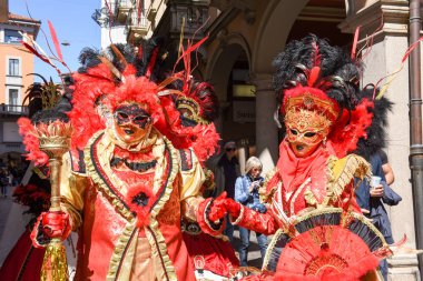 Venedik Maske dansları İsviçre Lugano ile sergilenen