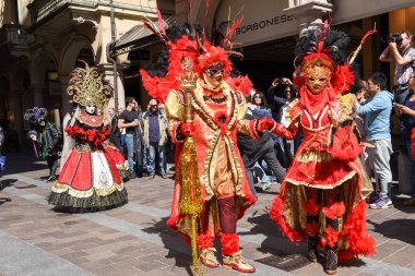 Venedik Maske dansları İsviçre Lugano ile sergilenen