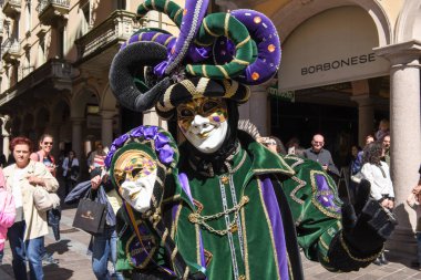 Venedik Maske dansları İsviçre Lugano ile sergilenen