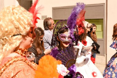 Venedik Maske dansları İsviçre Lugano ile sergilenen