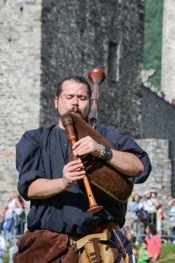 Bellinzona kalede Castelgrande, ortaçağ gaydacı