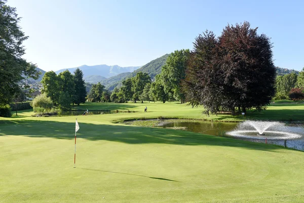 Il campo da golf di Magliaso Immagini Stock Royalty Free