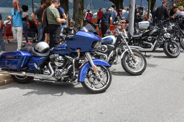Harley Davidson moto en el Swiss Harley Days en Lugano — Foto de Stock