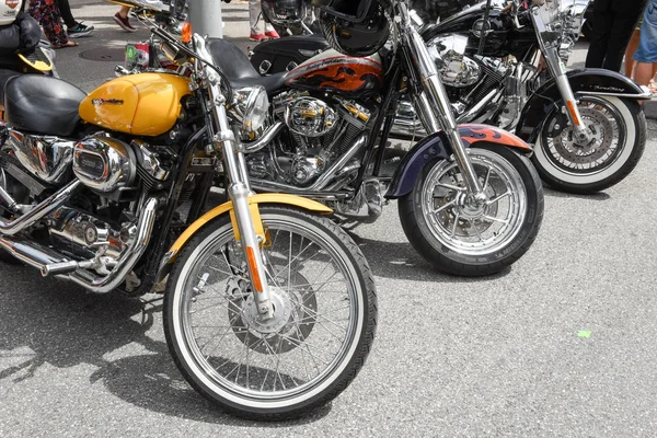 Harley Davidson motorcykel på schweiziska Harley Days i Lugano — Stockfoto