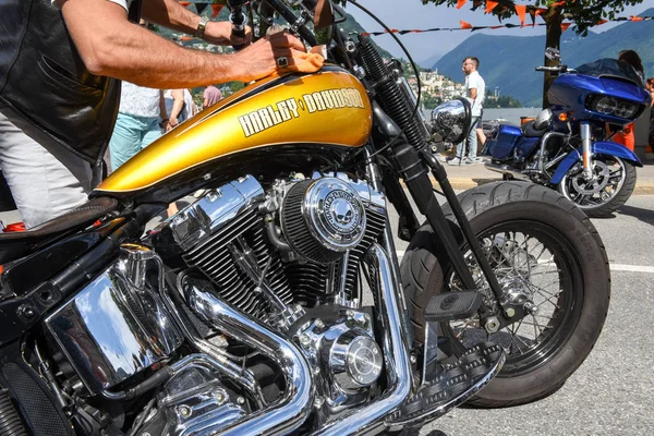 Harley Davidson moto en el Swiss Harley Days en Lugano en — Foto de Stock