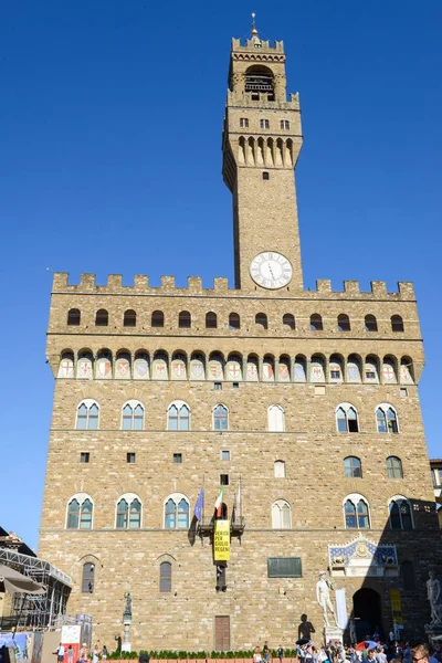 Palazzo Vecchio, rådhuset i Firenze - Stock-foto