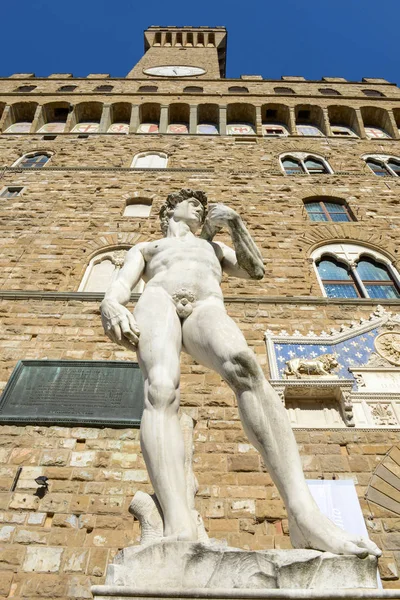 Palazzo Vecchio, radnice Florence v Itálii. — Stock fotografie