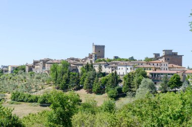 Kırsal köy Castellina in Chianti haritasında Toskana, İtalya