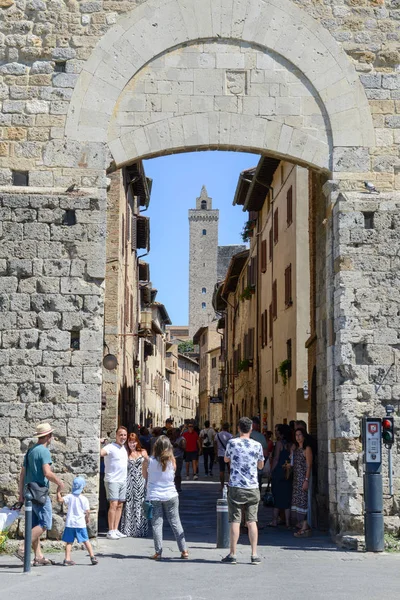 La vue de San Gimignano sur l'Italie — Photo