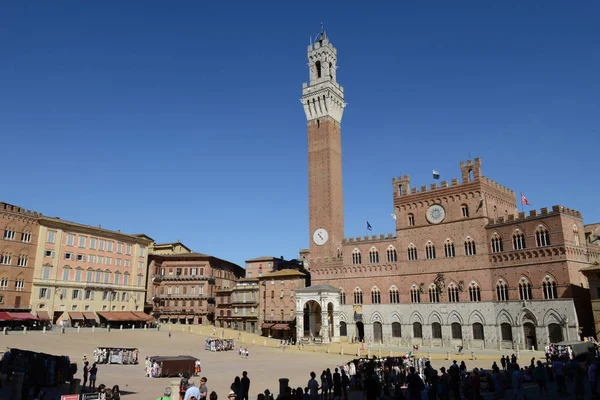 Siena İtalya Square'de Il Campo — Stok fotoğraf