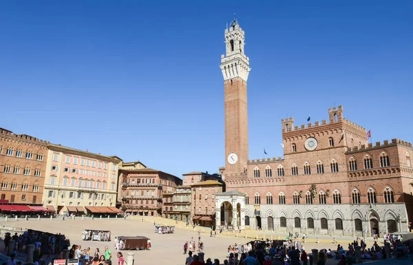 Siena İtalya Square'de Il Campo — Stok fotoğraf