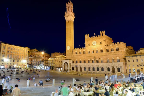 Siena İtalya Square'de Il Campo — Stok fotoğraf