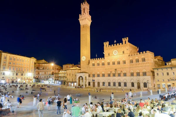 Siena İtalya Square'de Il Campo — Stok fotoğraf