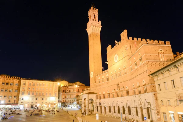 Siena İtalya Square'de Il Campo — Stok fotoğraf