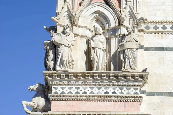 Detail of the cathedral at Siena — Stock Photo, Image