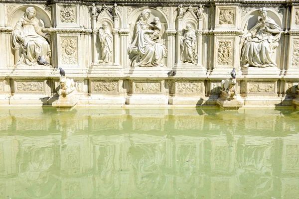 Fontaine Gaia Piazza del Campo à Sienne, Italie — Photo