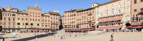 Praça Il Campo em Siena, Itália — Fotografia de Stock