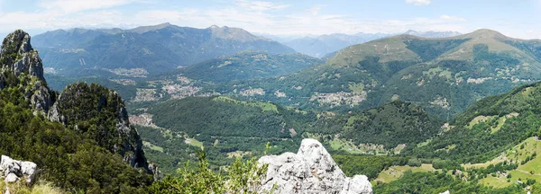 Denti della vecchia mountain over Lugano on Switzerland — ストック写真