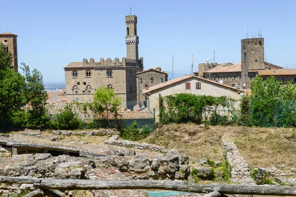 Excavaciones arqueológicas etruscas de Volterra en Toscana — Foto de Stock