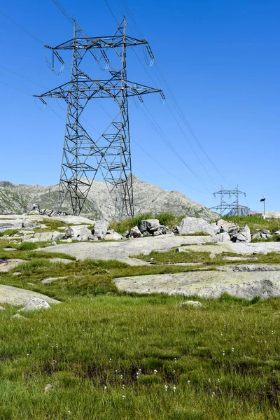 Dağ manzara Gotthard pass — Stok fotoğraf