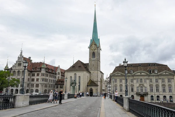 The old city center of Zurich on Switzerland. — Stock Photo, Image