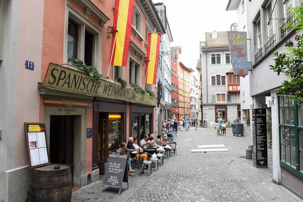 The old city center of Zurich on Switzerland. — Stock Photo, Image