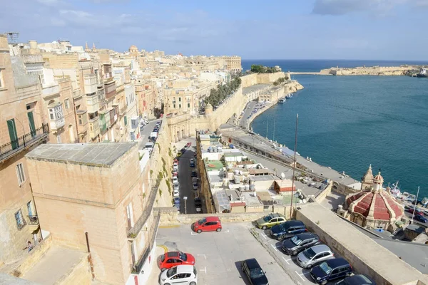 Вид на Валлей на Мальте — стоковое фото