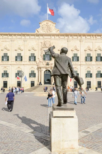 Auberge de Castille. Başbakan ofisi. Valletta, Malta. — Stok fotoğraf