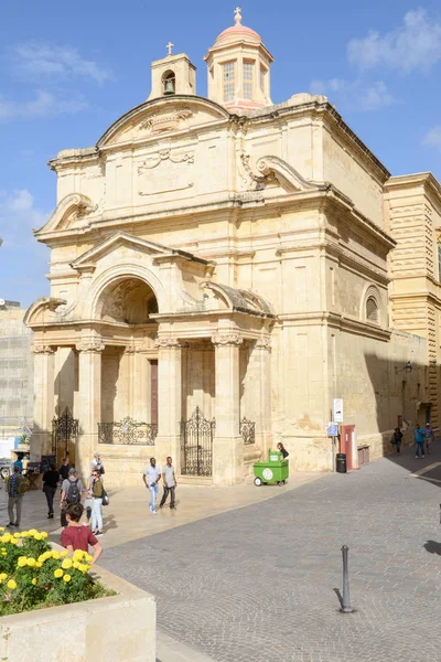 Onze lieve vrouw van overwinningen kerk van La Valletta op Malta — Stockfoto