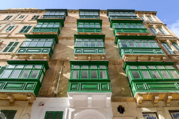 Gallarijas típicas de La Valeta, Malta — Foto de Stock