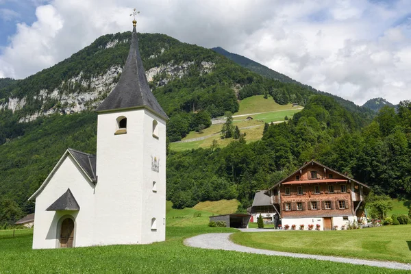 La capilla de San Sebastián en Wofenschiessen en Suiza —  Fotos de Stock