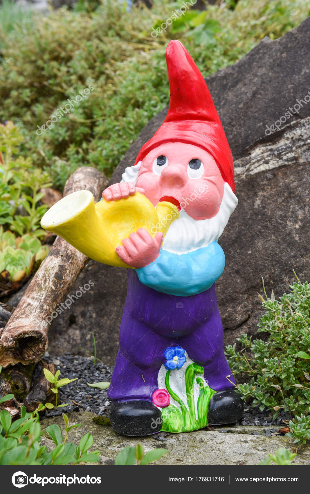 Garden Gnomes of A Traditional House At Tasch Near Zermatt In the