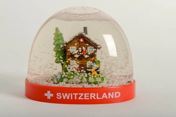 Snowjordklot Schweiz — Stockfoto