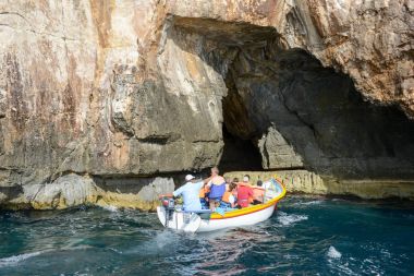 Malta Adası, mavi mağara, sahil