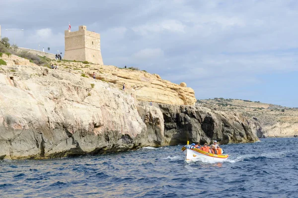 La côte à Blue Grotto dans l'île de Malte — Photo