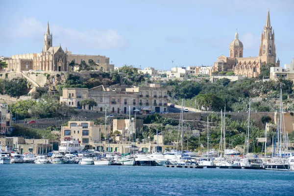 Порт Мджар на невеликі острові Гозо - Мальта — стокове фото